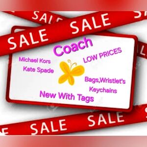 New Coach And More Accessories Sale -New With Tags🌸 Low Prices🌸
